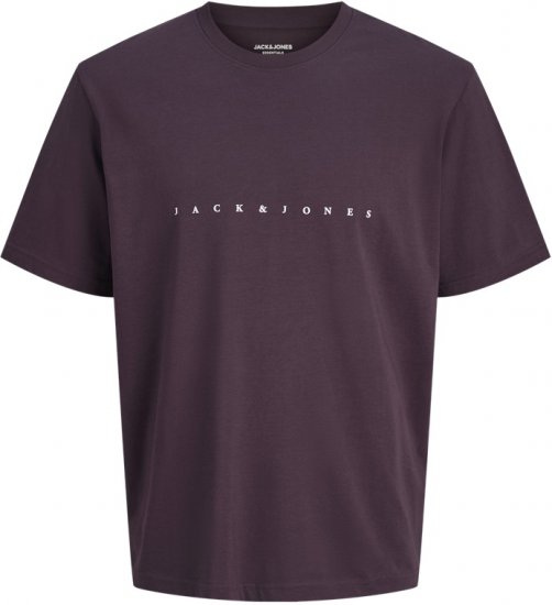 Jack & Jones STAR T-Shirt Purple - Magliette - Magliette Uomo Taglie Forti