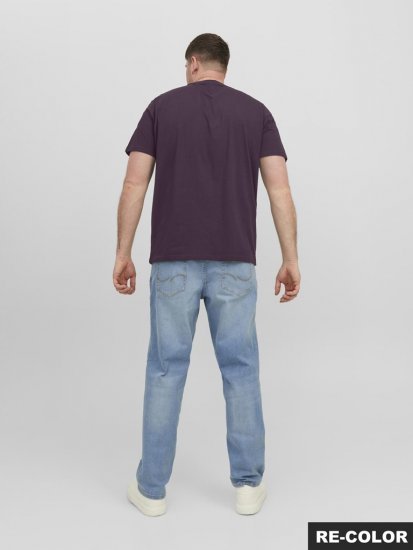 Jack & Jones STAR T-Shirt Purple - Magliette - Magliette Uomo Taglie Forti