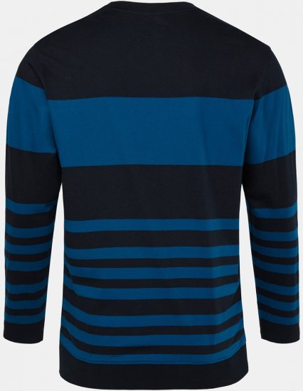 JP1880 Pyjamas Two-piece Long Sleeve with Stripes Blue - Intimo & costumi da bagno - Intimo Taglie Forti Uomo