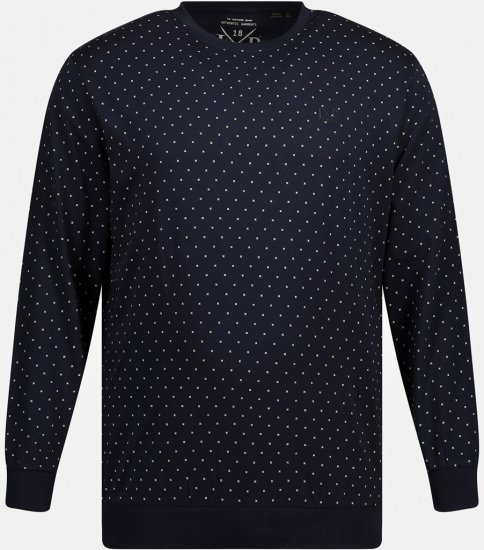 JP1880 Pyjamas Two-piece Long Sleeve and Long Trousers Navy - Intimo & costumi da bagno - Intimo Taglie Forti Uomo