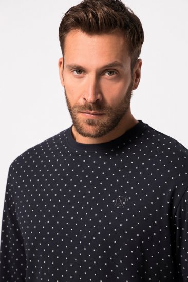 JP1880 Pyjamas Two-piece Long Sleeve and Long Trousers Navy - Intimo & costumi da bagno - Intimo Taglie Forti Uomo