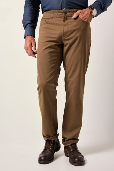 JP1880 Twill Trousers Belly Fit 5-Pocket Brown - Jeans & pantaloni - Jeans & Pantaloni Uomo Taglie Forti