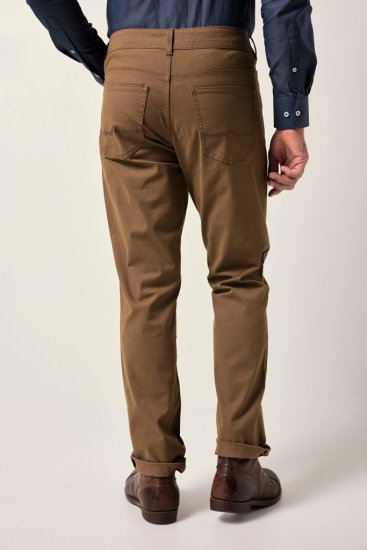 JP1880 Twill Trousers Belly Fit 5-Pocket Brown - Jeans & pantaloni - Jeans & Pantaloni Uomo Taglie Forti