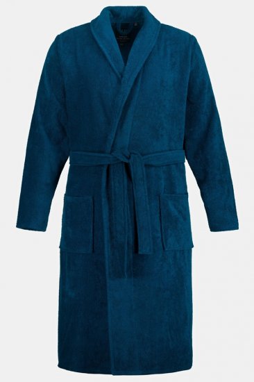 JP1880 Bathrobe Terry Navy - Accappatoi/asciugamani - Accappatoi Uomo Taglie Forti