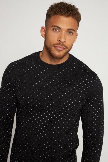 JP1880 Two-piece Pyjamas Long Sleeve and Long Trousers Black - Intimo & costumi da bagno - Intimo Taglie Forti Uomo