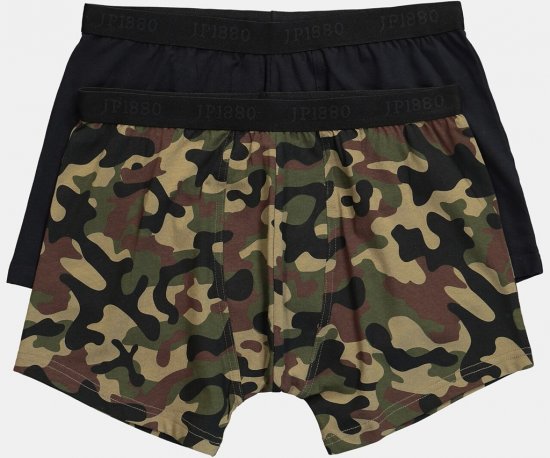 JP1880 FLEXNAMIC OEKO-TEX Boxer Shorts 2-Pack Green - Intimo & costumi da bagno - Intimo Taglie Forti Uomo