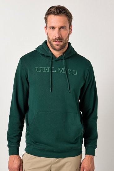 JAY-PI Hoodie UNLMTD Green - Felpe & felpe con cappuccio - Felpe & Felpe con Cappuccio Uomo Taglie Forti