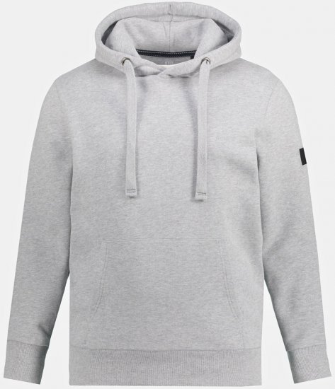 JAY-PI Hoodie with Soft Brushed Interior Grey - Felpe & felpe con cappuccio - Felpe & Felpe con Cappuccio Uomo Taglie Forti