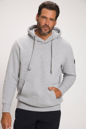 JAY-PI Hoodie with Soft Brushed Interior Grey - Felpe & felpe con cappuccio - Felpe & Felpe con Cappuccio Uomo Taglie Forti
