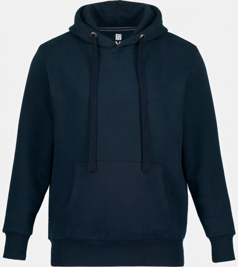 JAY-PI Hoodie with Soft Brushed Interior Navy - Felpe & felpe con cappuccio - Felpe & Felpe con Cappuccio Uomo Taglie Forti