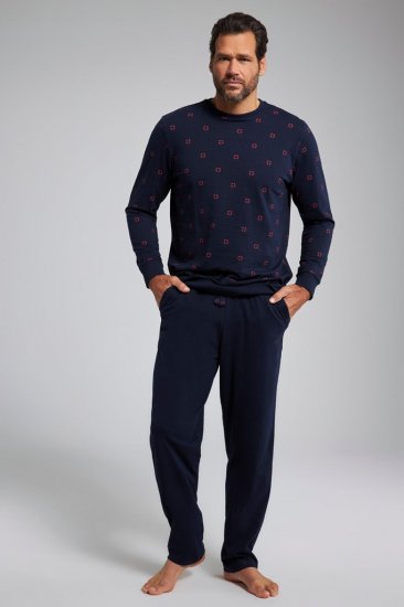 JP1880 Two-piece Pyjamas Long Sleeve and Long Trousers Navy - Intimo & costumi da bagno - Intimo Taglie Forti Uomo