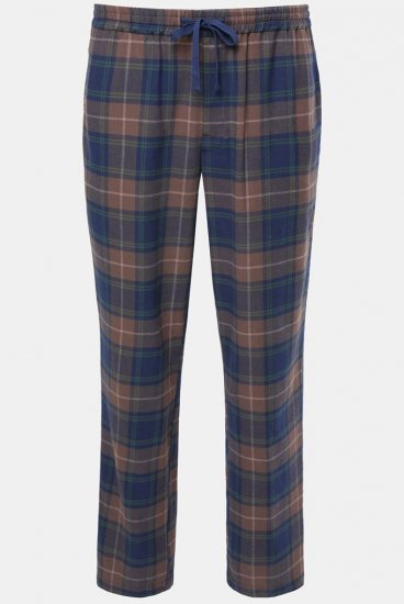 JP1880 Pyjama Trousers Flannel Check Brown - Intimo & costumi da bagno - Intimo Taglie Forti Uomo