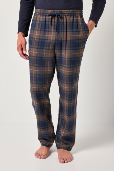 JP1880 Pyjama Trousers Flannel Check Brown - Intimo & costumi da bagno - Intimo Taglie Forti Uomo