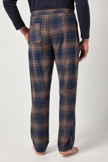 JP1880 Pyjama Trousers Flannel Check Brown - Intimo & costumi da bagno - Intimo Taglie Forti Uomo