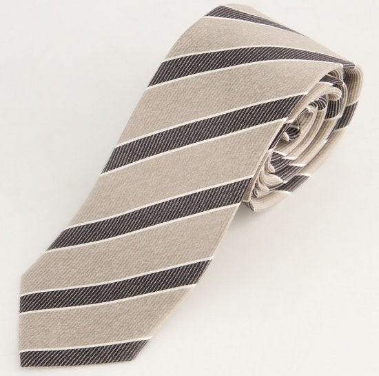 JP1880 Silk Tie Extra Long with Stripes - Accessori - 