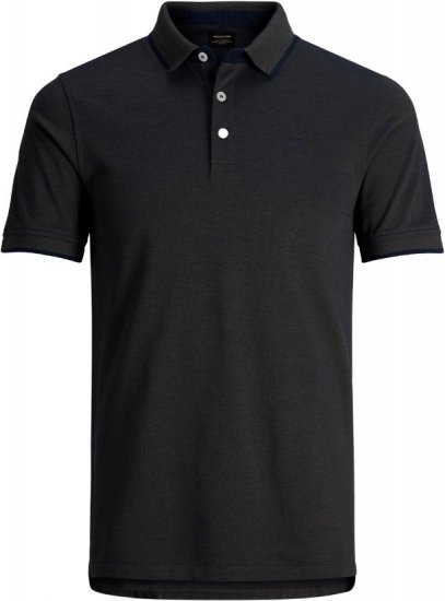 Jack & Jones Paulos Polo Short Sleeve Black - Polo - Polo Uomo Taglie Forti