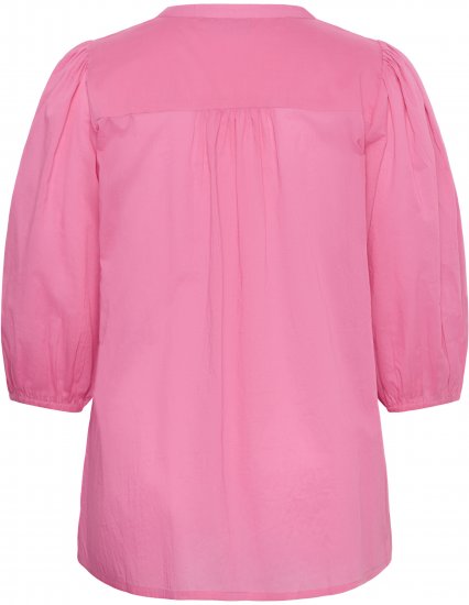 Kaffe Curve Karlia 3/4 Sleeve Blouse Pink - Camicie e tuniche - 