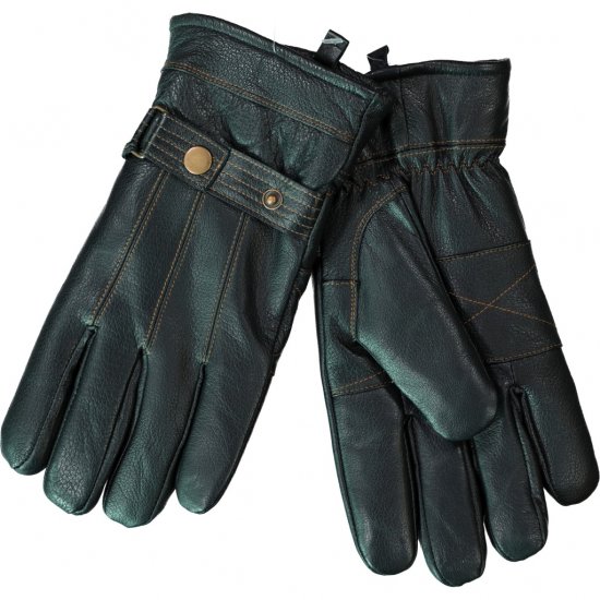 JP1880 Gloves Leather Warm Lining Black - Accessori - 