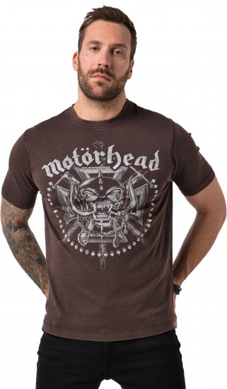 JP1880 Motörhead Soft Jersey Vintage T-Shirt Brown - Magliette di band - 