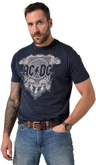 JP1880 AC/DC Black Ice T-Shirt Navy - Magliette di band - 