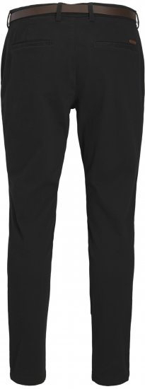 Jack & Jones Marco Adam Belted Slim Fit Chino Pants Black - Jeans & pantaloni - Jeans & Pantaloni Uomo Taglie Forti
