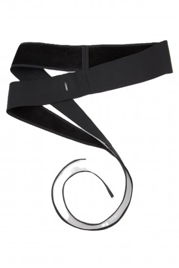 Ulla Popken Soft Leather Tie Belt Black - Cinture donna - 