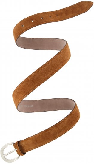 Ulla Popken Suede Thin Belt Brown - Cinture donna - 