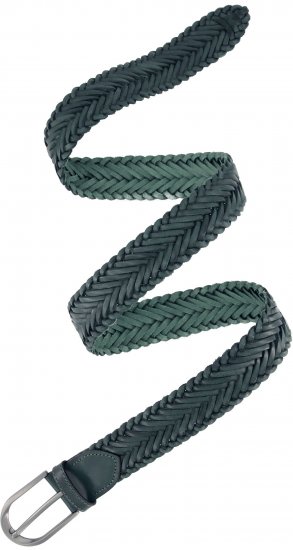 Ulla Popken Woven Leather Belt Green - Cinture donna - 