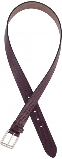 Ulla Popken Snake Embossed Belt Burgundy - Cinture donna - 