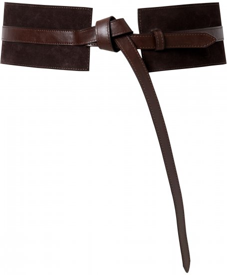 Ulla Popken Tie Belt Mocha - Cinture donna – taglie forti - 