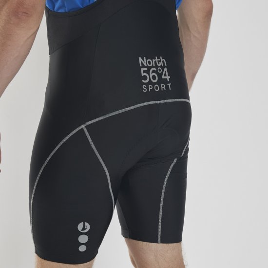 North Latitude Bike Shorts With Suspenders Black TALL - Abbigliamento sportivo & Outdoor - Abbigliamento Sportivo Uomo Taglie Forti