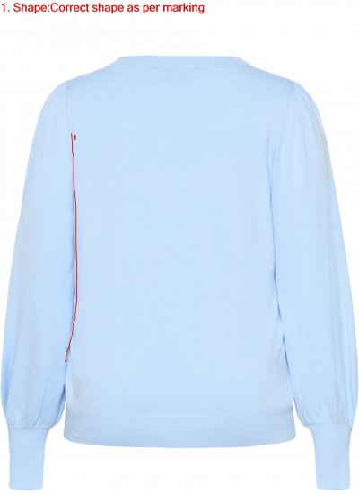 Kaffe Curve Lizzy Maglione a maniche lunghe Blu - Pullover e cardigan - 