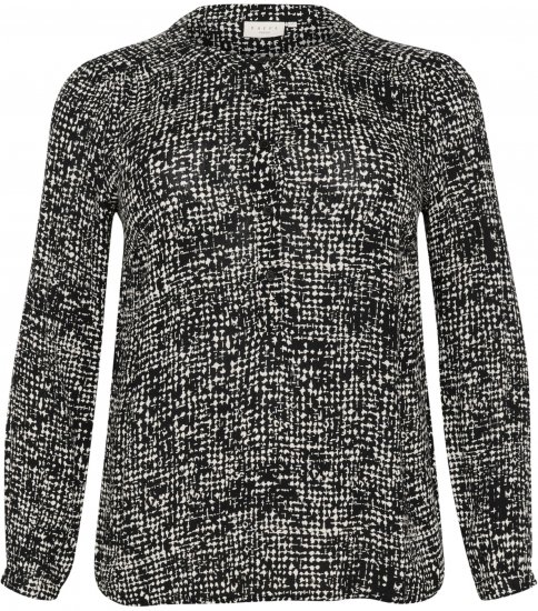 Kaffe Curve Mila Ami Blusa Nero/Turtledove - Camicie e tuniche - 
