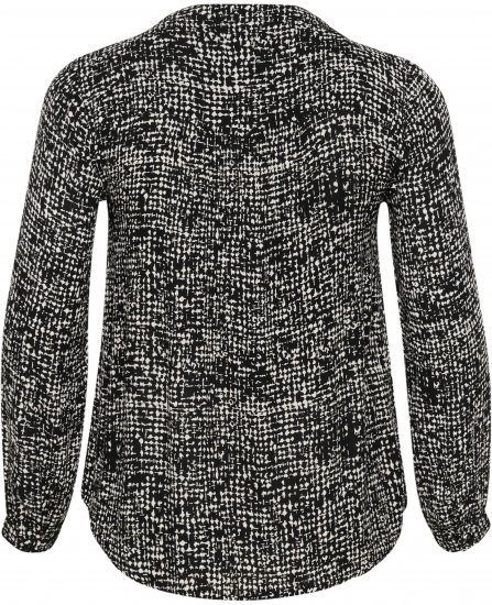 Kaffe Curve Mila Ami Blusa Nero/Turtledove - Camicie e tuniche - 