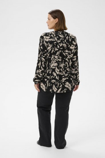 Kaffe Curve Mila Ami Blusa Nero - Camicie e tuniche - 