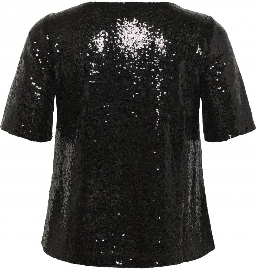 Kaffe Curve Mirana Sequin Blouse Black - Camicette - 
