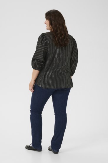 Kaffe Curve Luisa Blouse Black Deep - Camicette - 