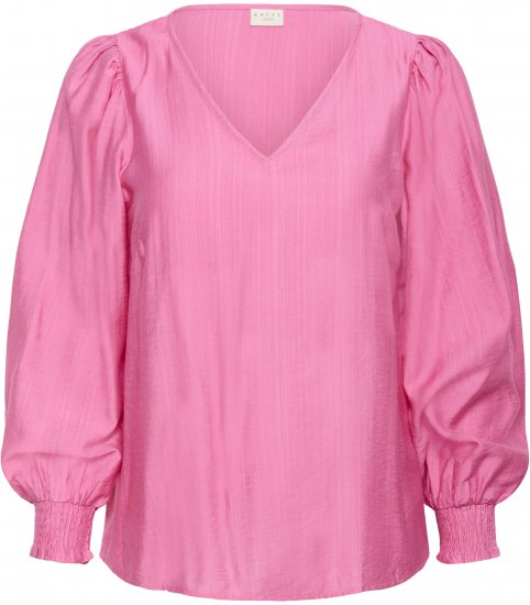 Kaffe Curve Sofia Blouse Pink Power - Camicette - 