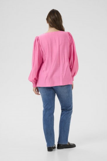Kaffe Curve Sofia Blouse Pink Power - Camicette - 