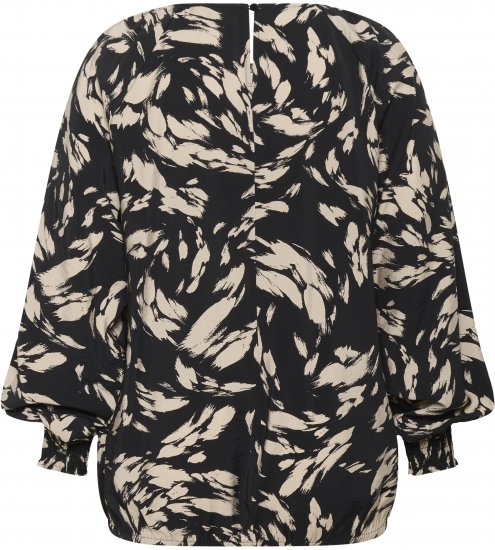 Kaffe Curve Olla Blusa a maniche lunghe Nero - Camicie e tuniche - 
