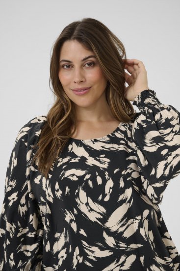Kaffe Curve Olla Blusa a maniche lunghe Nero - Camicie e tuniche - 