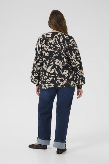 Kaffe Curve Olla Blusa a maniche lunghe Nero - Camicie e tuniche - 