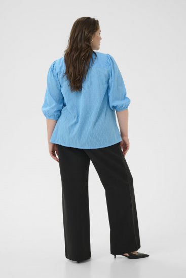 Kaffe Curve Gabby Blouse Azure Blue - Camicette - 