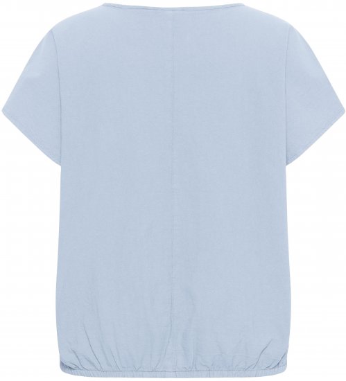 Kaffe Curve Nana Blusa a maniche corte Blu - Camicie e tuniche - 