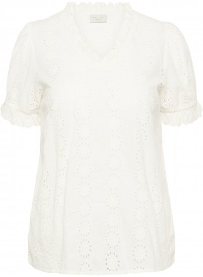 Kaffe Curve Dina Blouse White - Camicette - 
