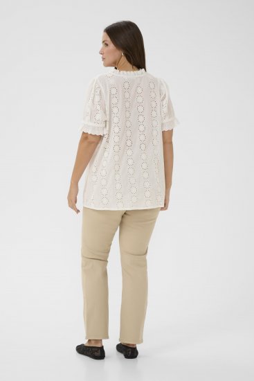 Kaffe Curve Dina Blouse White - Camicette - 