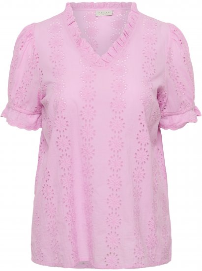 Kaffe Curve Dina Blouse Pink Frosting - Camicette - 
