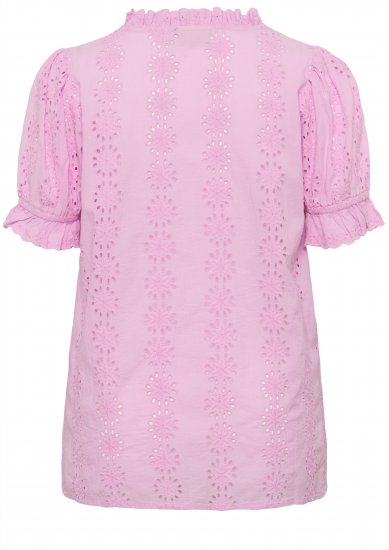 Kaffe Curve Dina Blouse Pink Frosting - Camicette - 