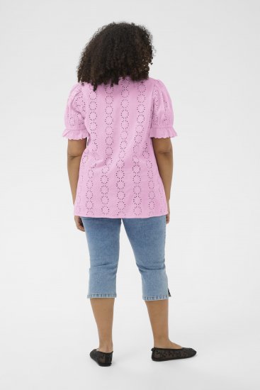 Kaffe Curve Dina Blouse Pink Frosting - Camicette - 