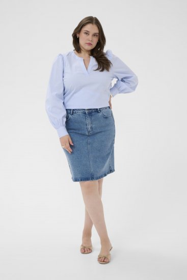 Kaffe Curve Juda Blouse Nantucket Breeze Stripe Blue - ABBIGLIAMENTO DONNA 40-66 - 